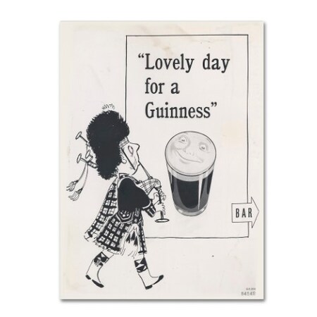 Trademark Fine Art Guinness Brewery 'Lovely Day For A Guinness IV' Canvas Art, 35x47 GN0012-C3547GG
